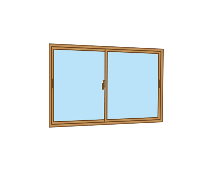 引違い窓（2枚建て）