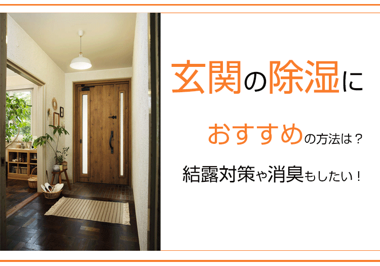 玄関の除湿におすすめの方法