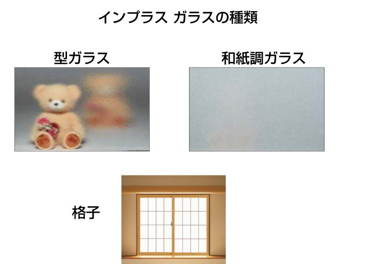 LIXIL内窓『インプラス』のガラスデザインの種類