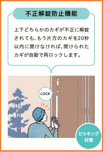不正解錠防止機能