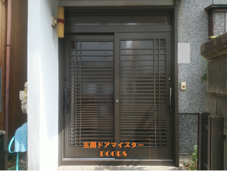 LIXILリシェントS58型に交換して玄関引き戸の防犯性を高める