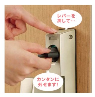 脱着式サムターン