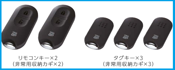 YKKAPドアリモのポケットキー一覧