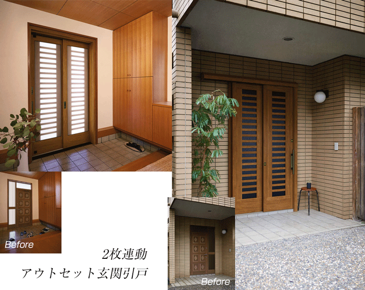 東京,千葉,茨城,勝手口ドア,玄関ドアのリフォーム, YKK APドアリモ