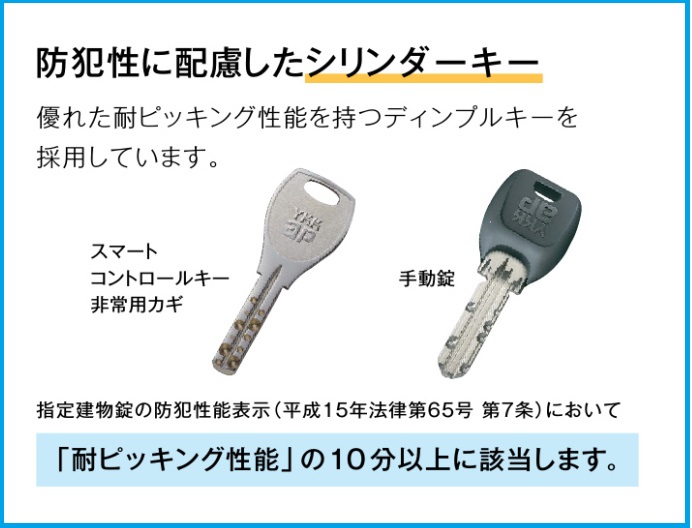 ディンプルキーでピッキング対策