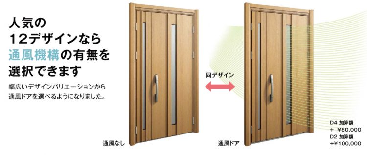 YKKAPドアリモ通風機構