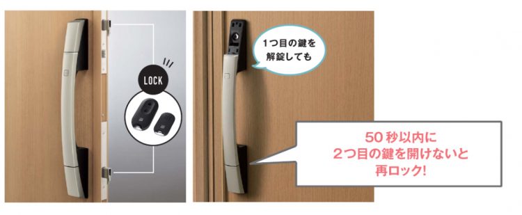 ドアリモ玄関ドアのツーロック