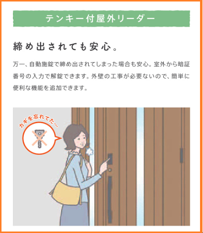 テンキー付き屋外リーダーの解説