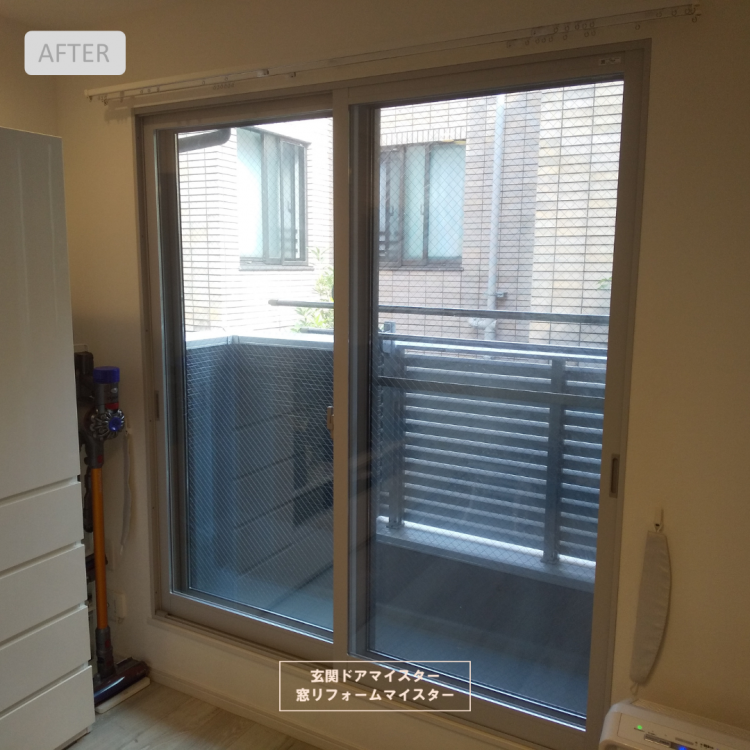 窓サッシ交換リフォーム（内窓）施工事例（目黒区）