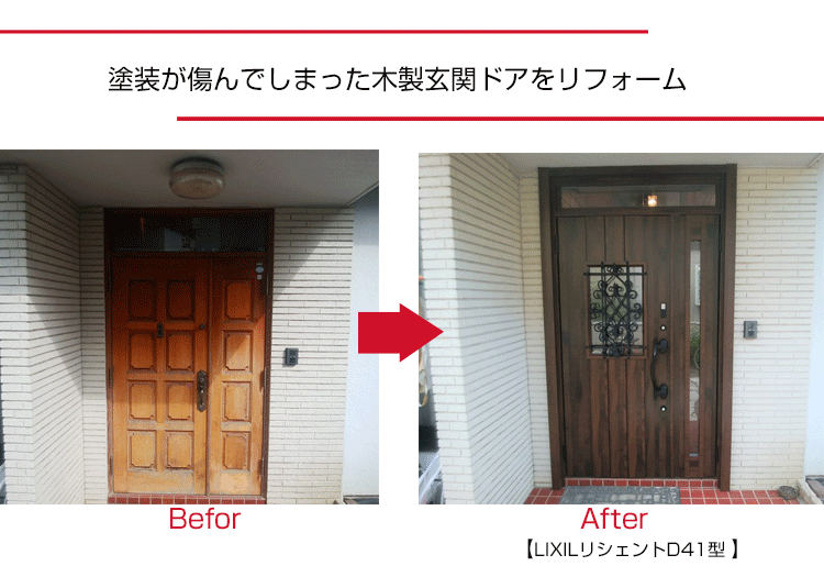 玄関ドアのリフォーム,YKK AP,リクシル,断熱ドア