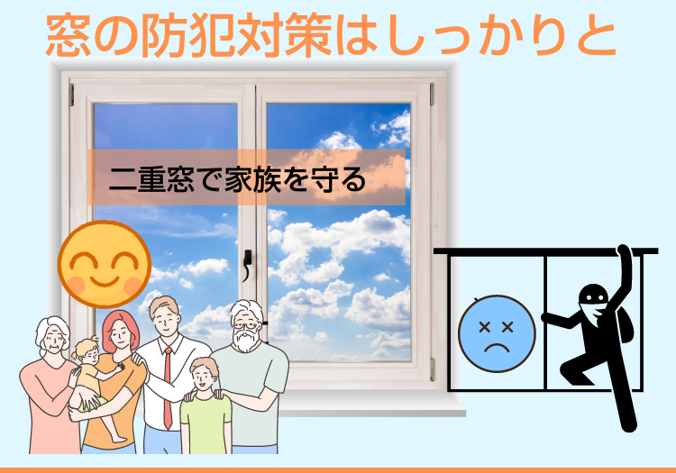 窓の防犯対策はしっかりと｜二重窓で家族の安全を守る