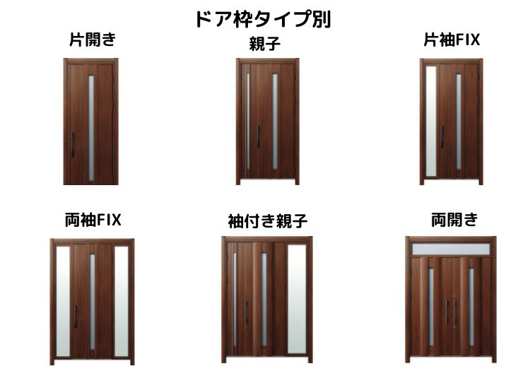 ykkapドア枠　ドアの種類を紹介
