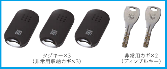 YKKAPドアリモのピタットキー一覧