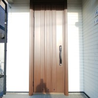 【YKKドアリモM10v】レバーハンドルの玄関ドアをリモコンキー付きのドアにリフォーム