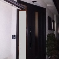 【LIXILリシェントC12型】片袖枠の玄関ドアを左右逆にリフォーム