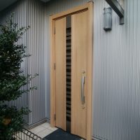 三協アルミのドアをリシェントの採風ドアに交換【LIXILリシェントＧ82型】茨城県守谷市の工事事例