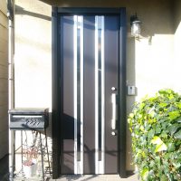 三井ホームの玄関ドアをリシェントでリフォームしました【LIXILリシェントM24型】芝山町の工事事例