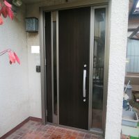 閉まらなくなったドアを交換しました【LIXILリシェントM78型】美浦村の工事事例