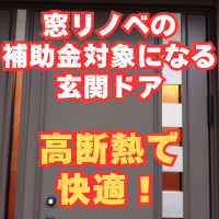 窓リノベ補助金が使える高断熱仕様のドアです