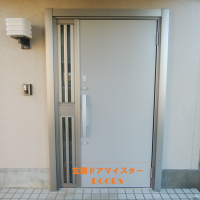 パナホームの玄関ドアをリモコンキー付きのドアに【LIXILリシェントM17型】つくば市の工事事例