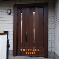 積水ハウスの玄関ドアもドアリモでリフォームできます【YKKAPドアリモC04T】川崎市の工事事例