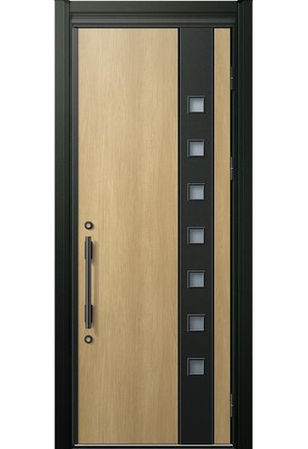 ドアリモ　F06Kブラック枠　片開きランマ無し  - 防火