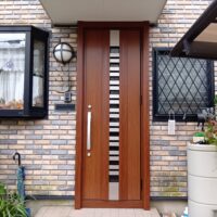 【千葉県我孫子市の玄関ドアリフォーム】築20年のアルミドアを断熱・採風ドアへ交換！〜担当者の顔が見える安心施工〜