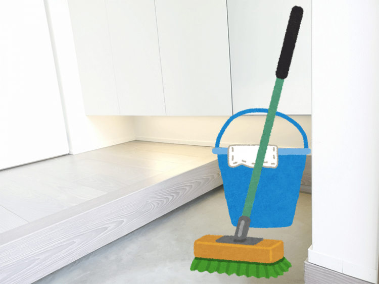 玄関土間の掃除方法