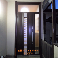 隙間風が入るドアを断熱タイプのドアにリフォーム【LIXILリシェントG82型】神崎町の工事事例